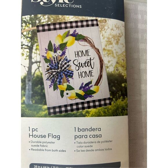 Style Selection Home Sweet Home flag 28"x44"new - Picture 3 of 4